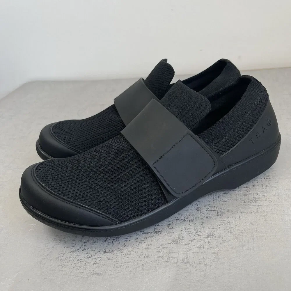 Traq By Alegria‎ Qwik Black Out Walking Shoes Black 41 / 10 Slip On Lightweight